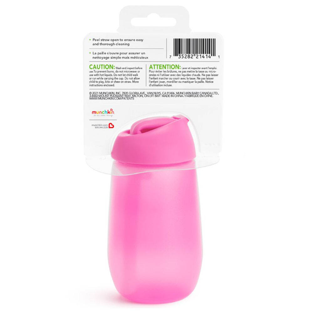 Munchkin - Simple Clean Straw Cup 1Pk 10Oz - Pink