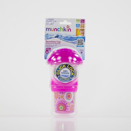 Munchkin Pink Click Lock Insulated Big Kid Cup - 9oz