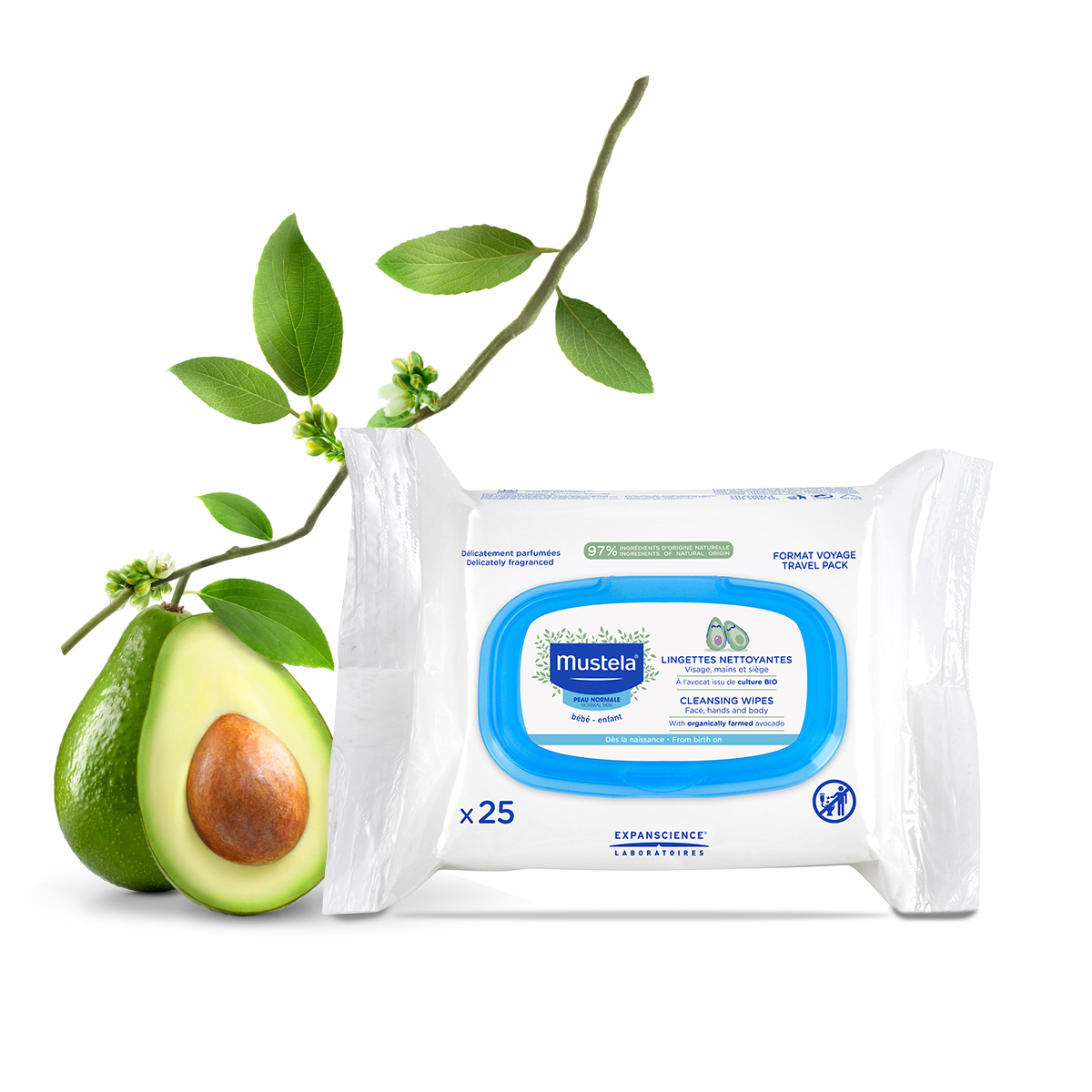 Mustela - Facial Cleansing Wipes - 25's