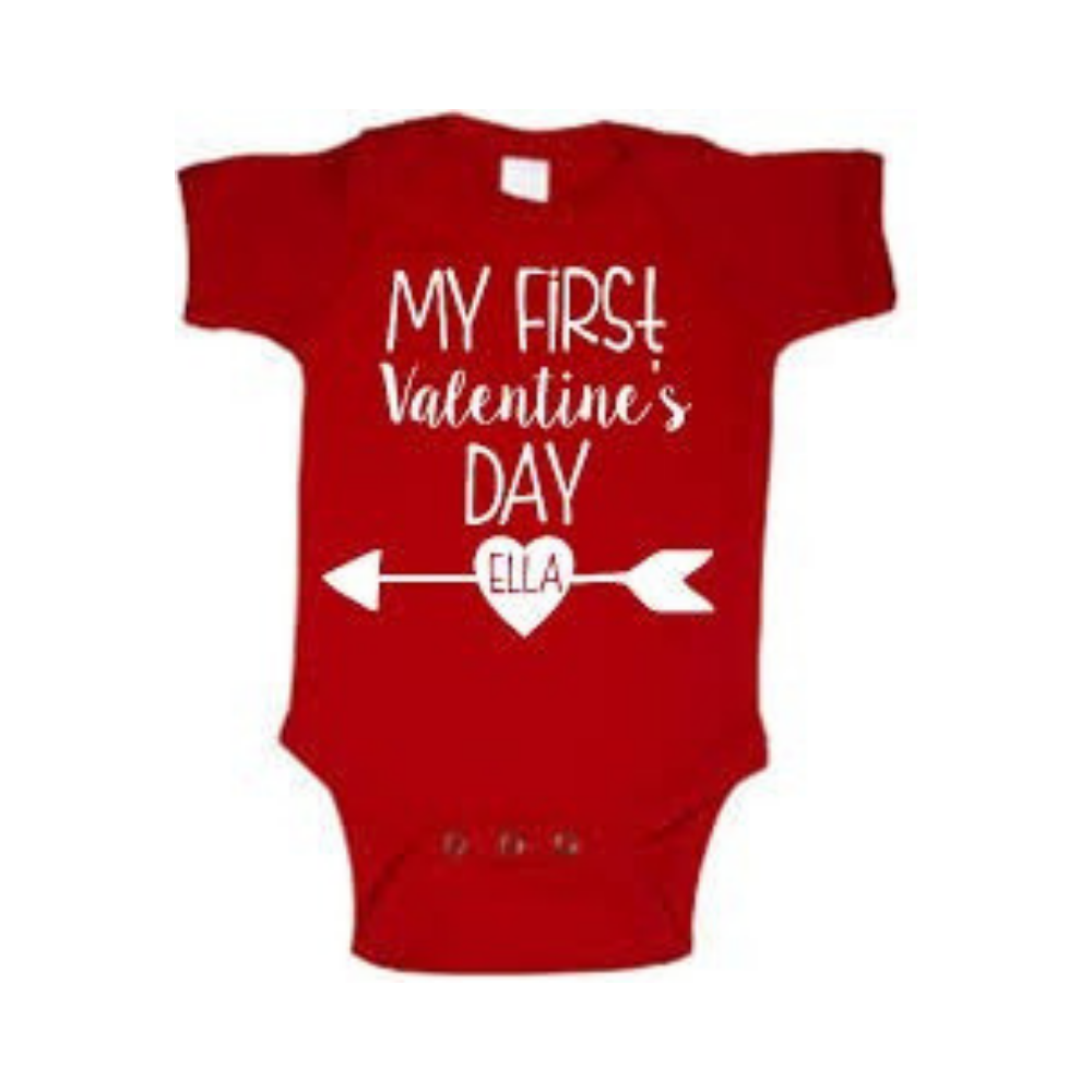 My First Valentine s Day Onesie Babystore.ae