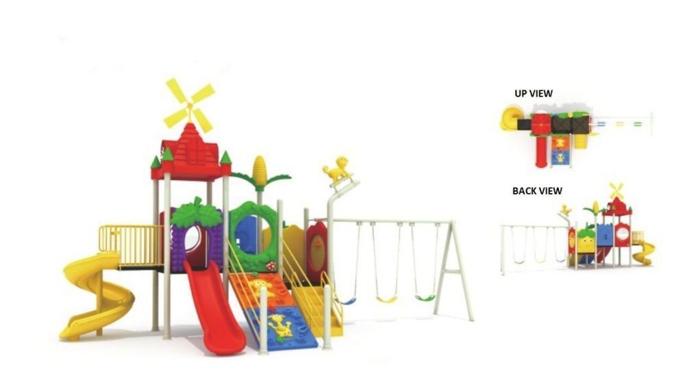 MYTS - Fan Styled Swing And Slide Multi Playcell For Kids