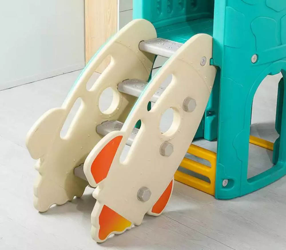 Myts - Indoor and Outdoor Multiplay Airplane Activity Tower With 2 Slides For Kids