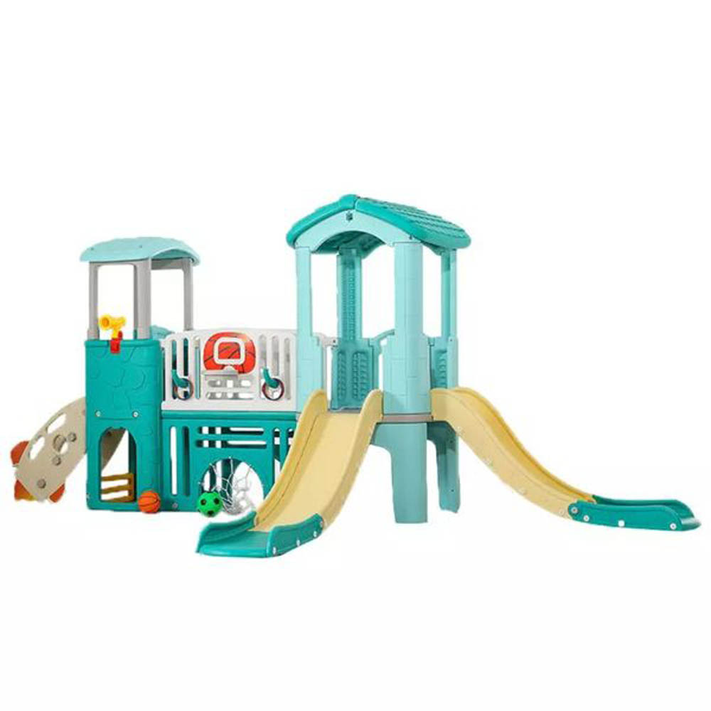 Myts - Indoor and Outdoor Multiplay Airplane Activity Tower With 2 Slides For Kids