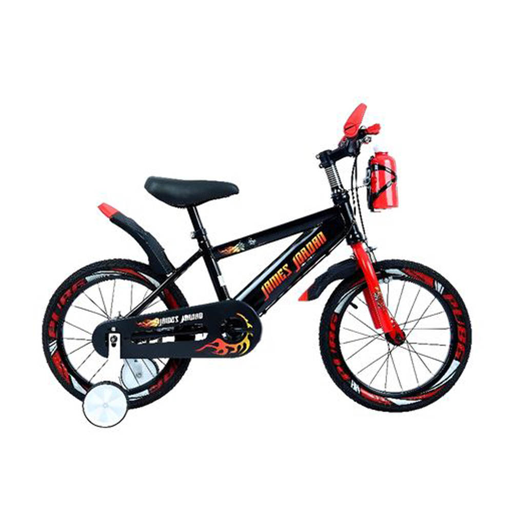 Myts - JNJ Kids 16 inch Bicycle With Basket - Black