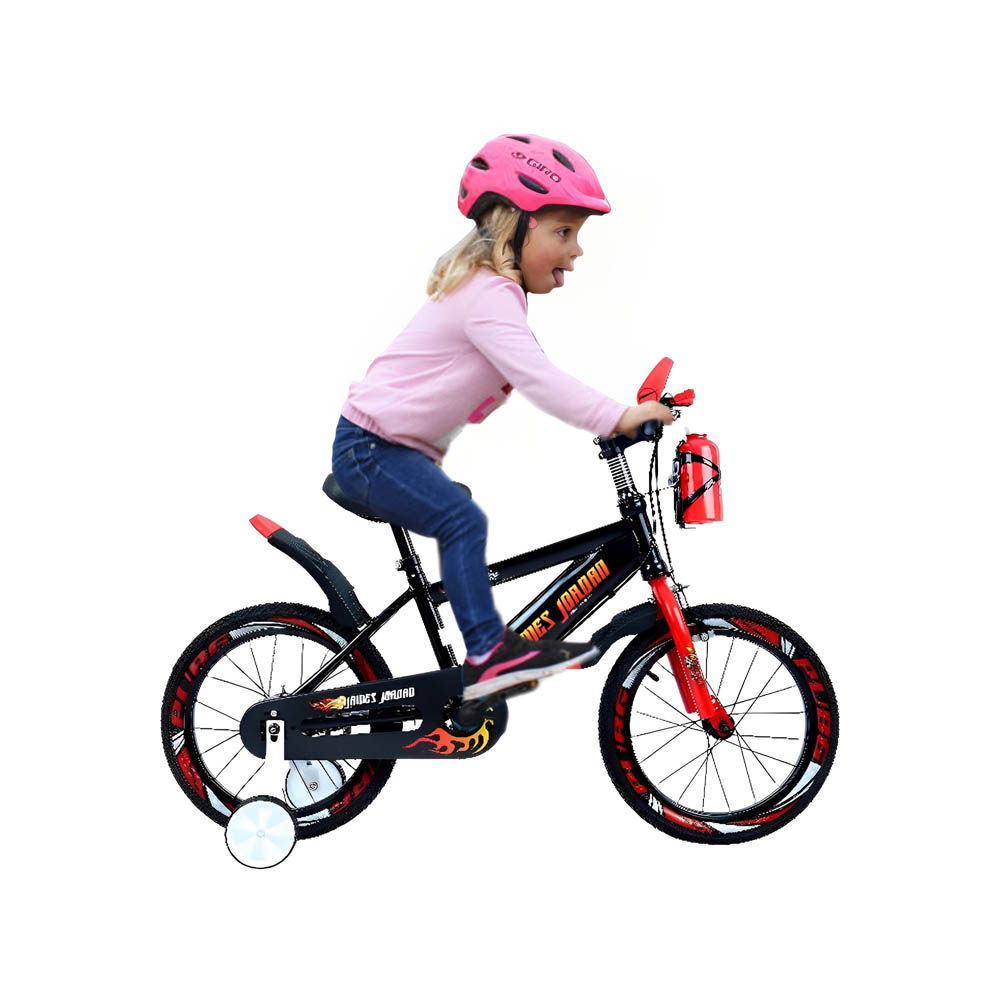 Myts - JNJ Kids 20 inch Bicycle With Basket - Black