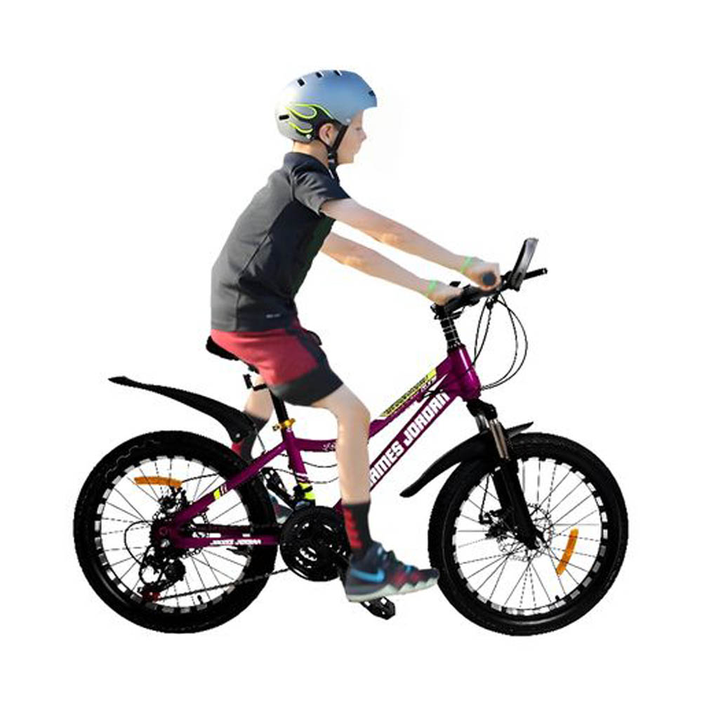 Myts - JNJ Sports Kids 20 inch Bicycle - Black - Purple
