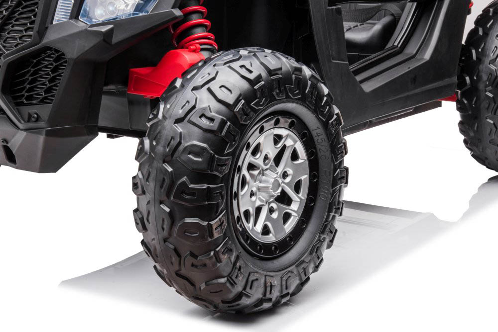 Myts - Kids 12v Police Utv Buggy Electric Rideon - Black