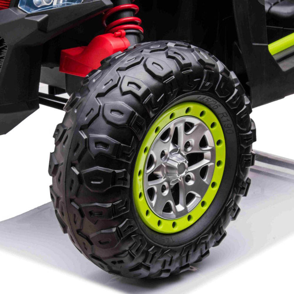 Myts - Kids 12v Police Utv Buggy Electric Rideon - Green