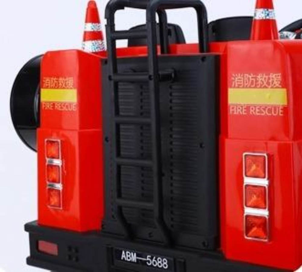 Myts - Kids Mercedes Benz Style Fire Engine 2 Seater - Red