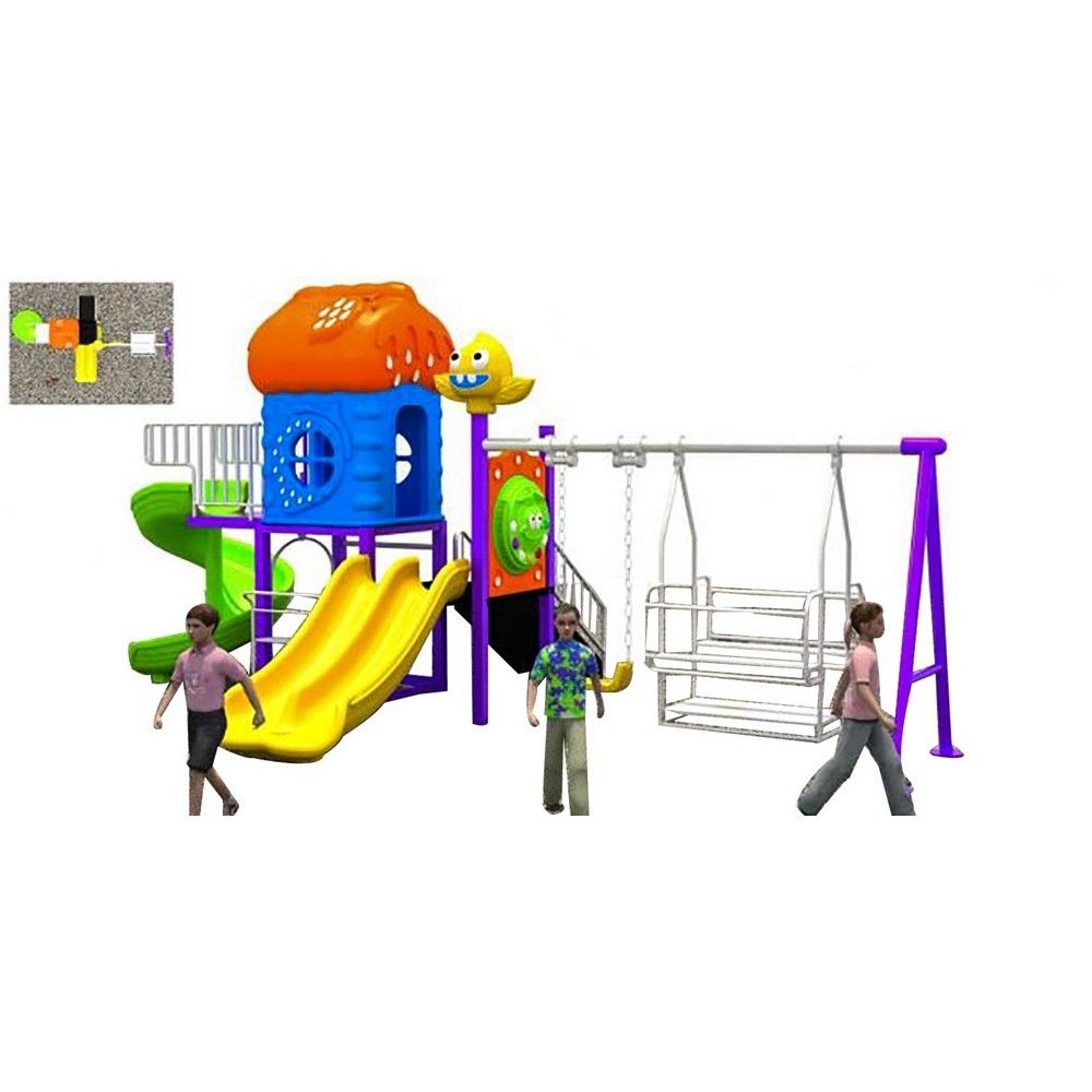 Myts - Mega Club Dual Swing And Dual And Wavy Slides
