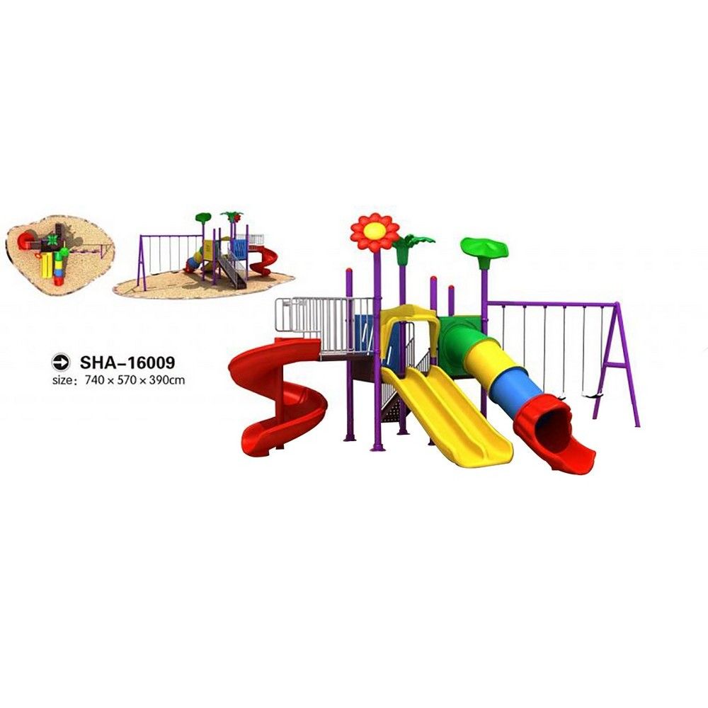 Myts - Mega Garden Dual And Single Slides And Swings