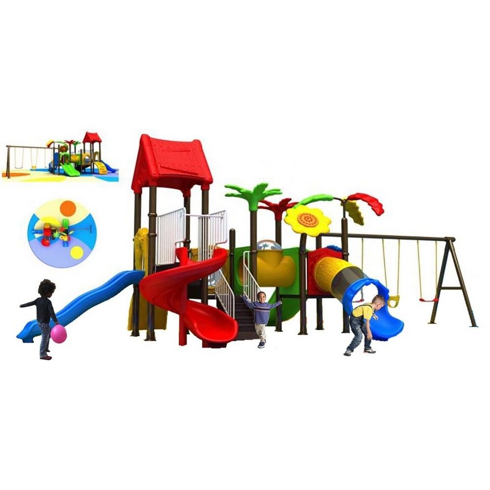 Myts - Adventure Playsets Flower Styled With Swings And Slide
