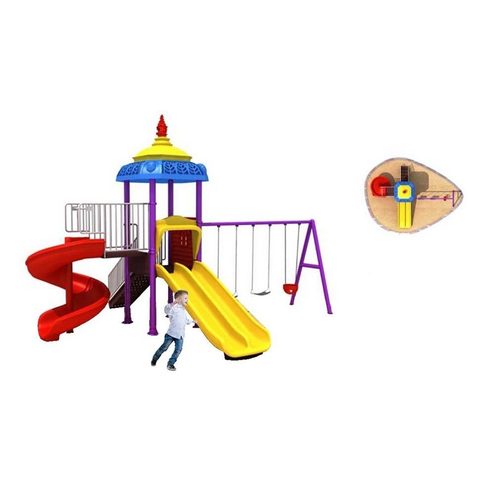 Myts - Mega Playcentre Adventure Kids Swings And Wavy Slide