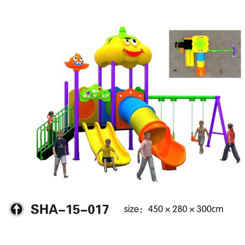 Myts - Mega Fellow Kids Tube Slide And Swings - Yellow
