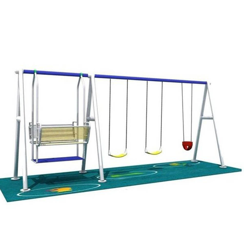 Myts - Outdoor Swing Combo Double Swing and 3 Play Swings For Kids With Height 2.5 Meter