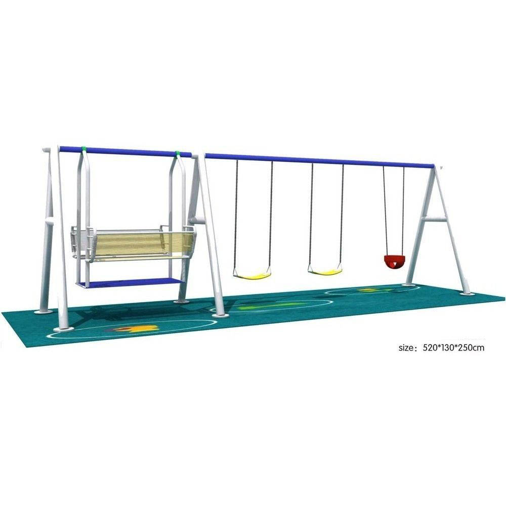 Myts - Outdoor Swing Combo Double Swing and 3 Play Swings For Kids With Height 2.5 Meter