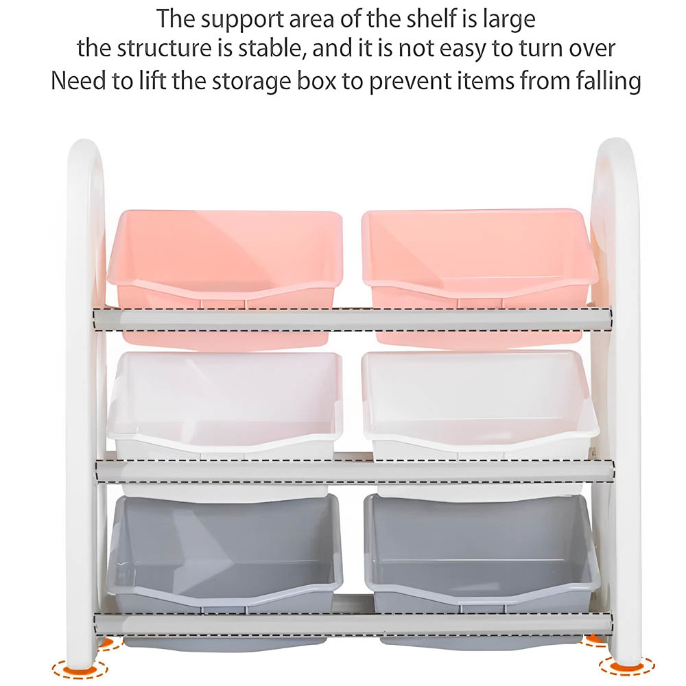 Myts - Playpen With Swing /slide/ Rocking Horse/ Basketball Hoop /ball Pit and Storage Cabinet for Kids - Pink