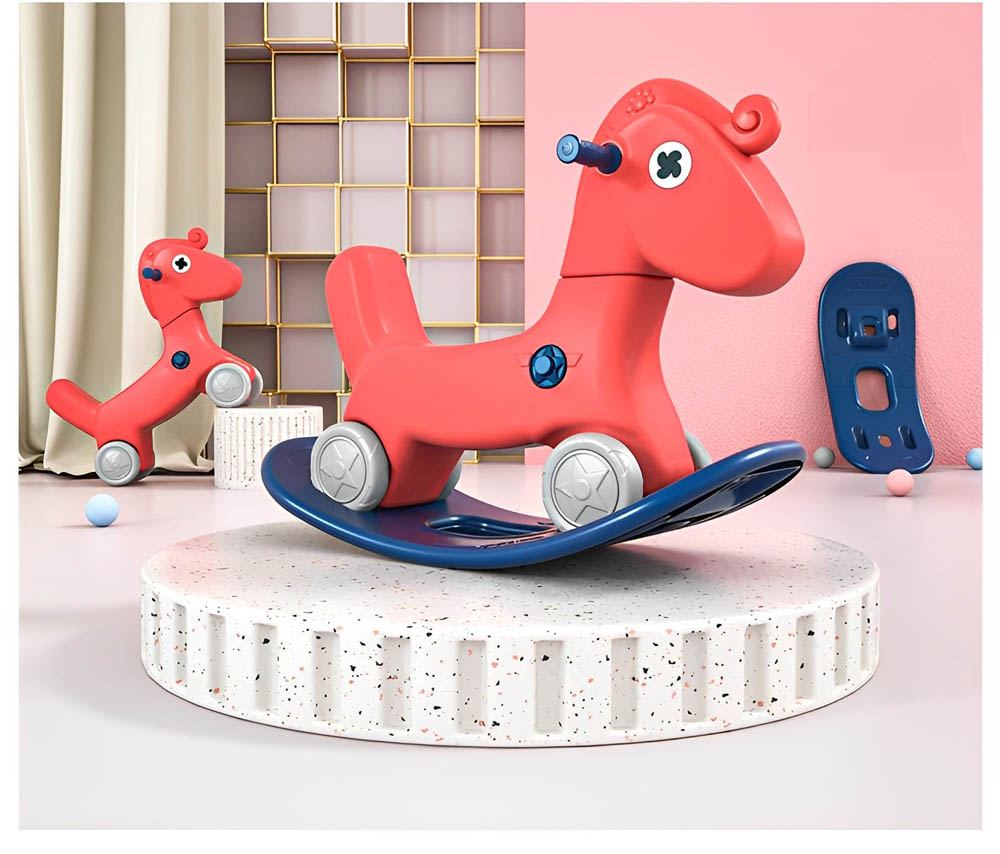 Myts - Rocking Multifunctional Horse for Kids - Red