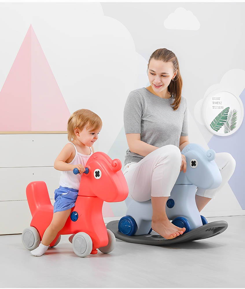 Myts - Rocking Multifunctional Horse for Kids - Red