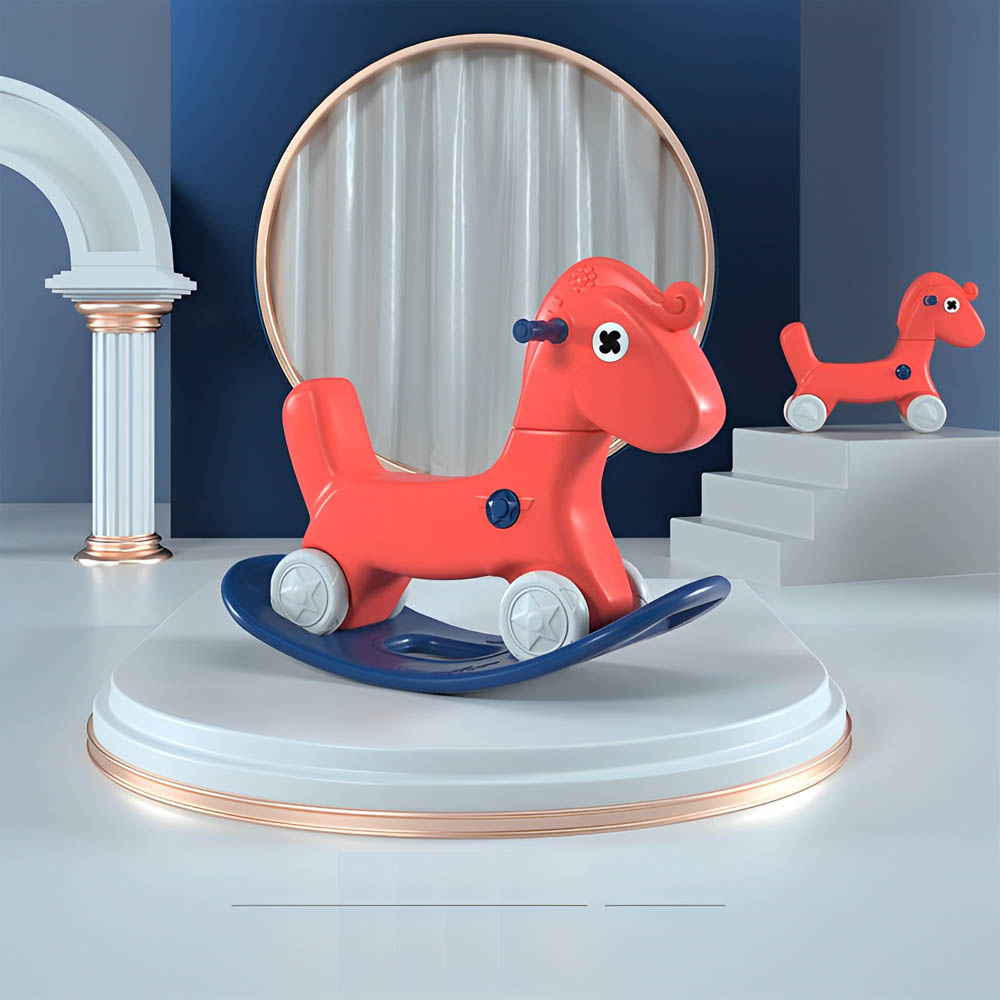 Myts - Rocking Multifunctional Horse for Kids - Red
