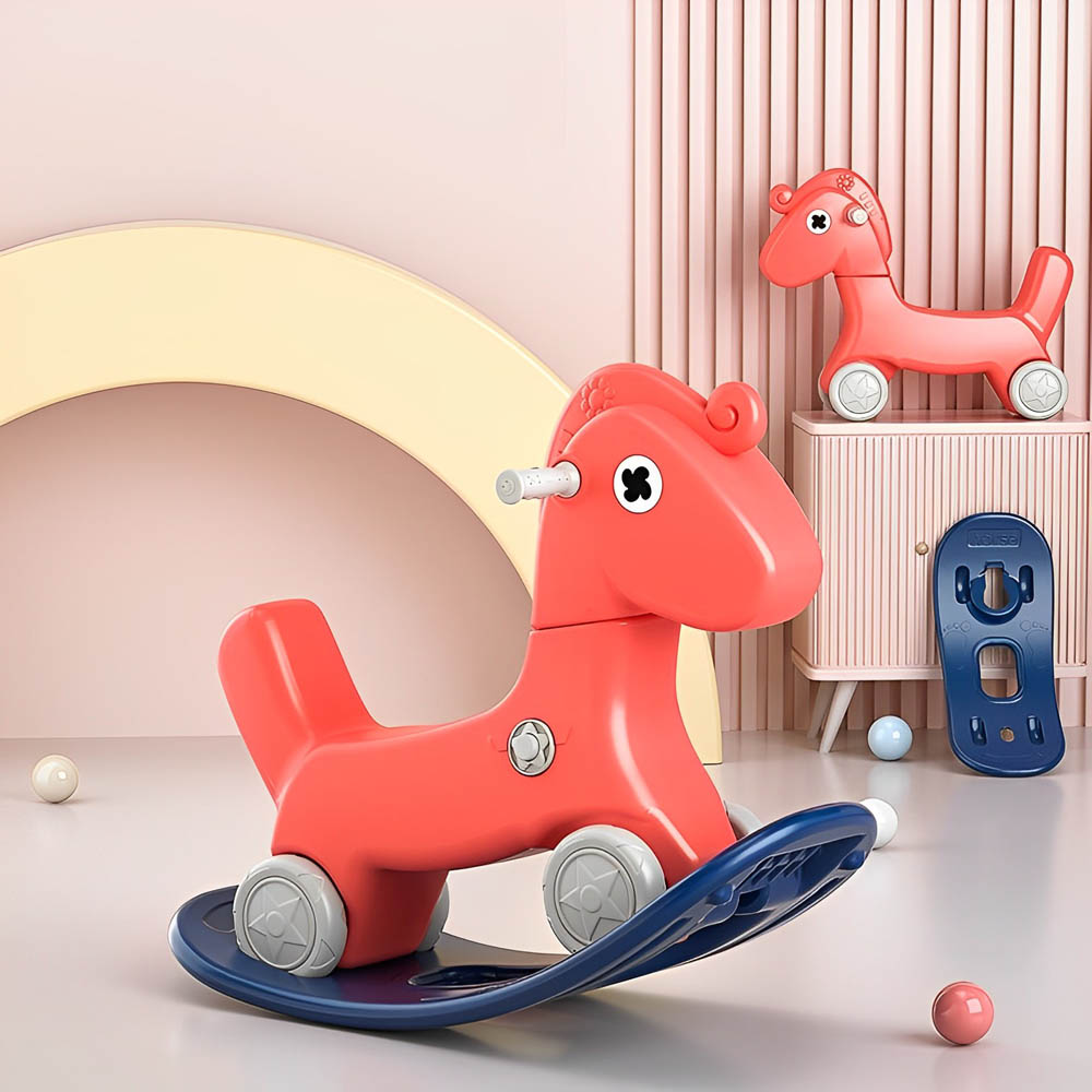 Myts - Rocking Multifunctional Horse for Kids - Red