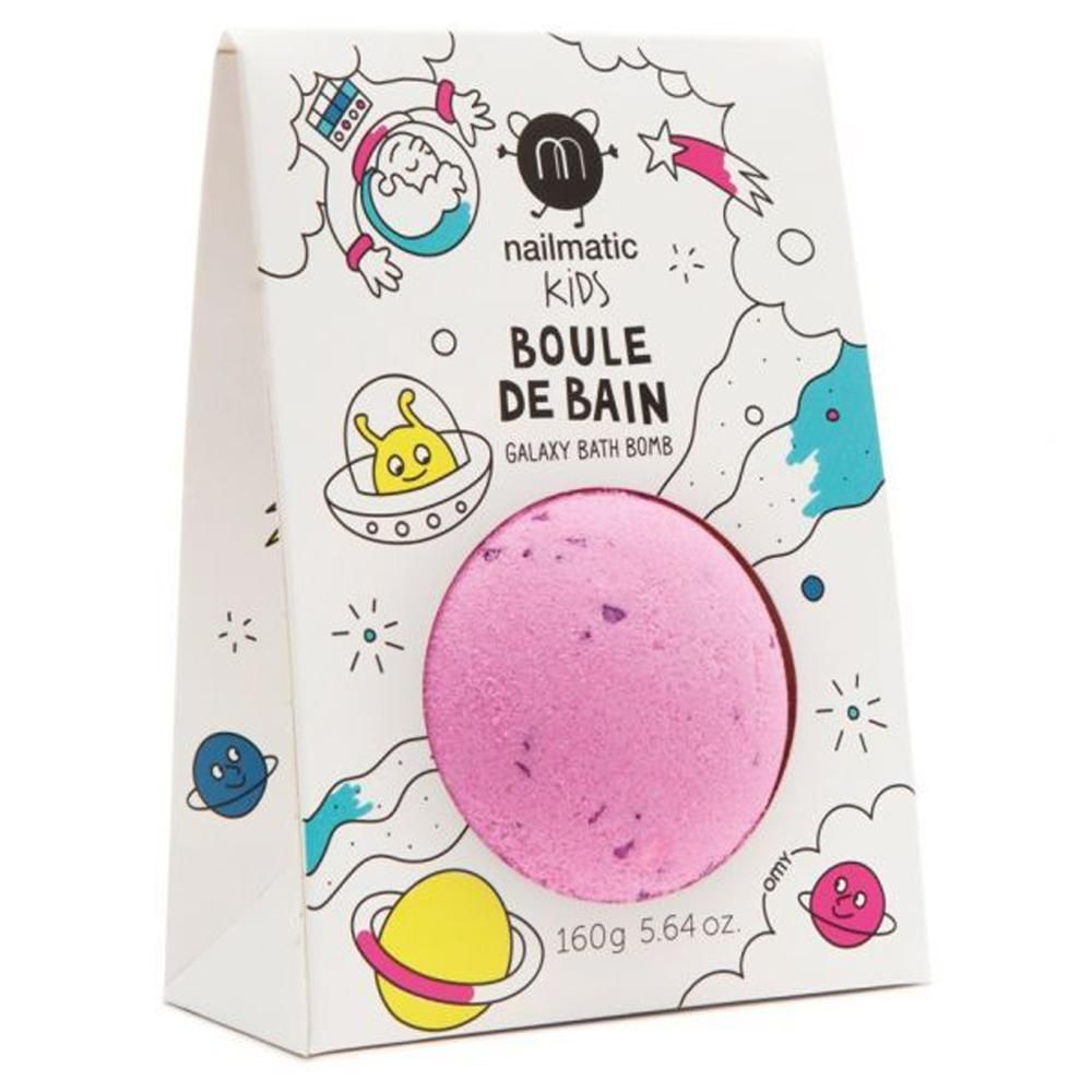 Nailmatic Kids Cosmic Pink With Purple Dots - Bath Bomb