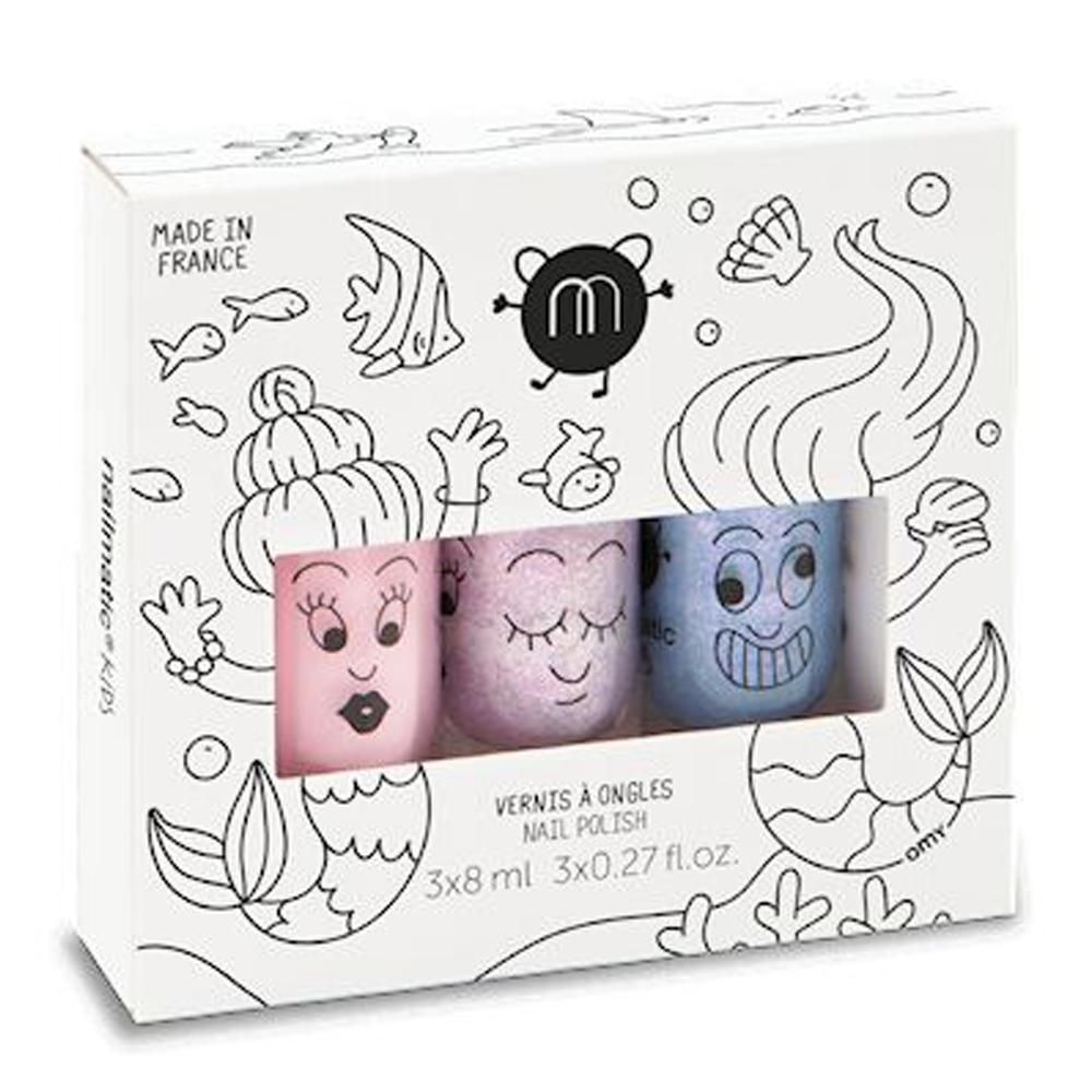 Nailmatic Kids Mermaid3 Bella/Elliot/Merlin - Nail Polish