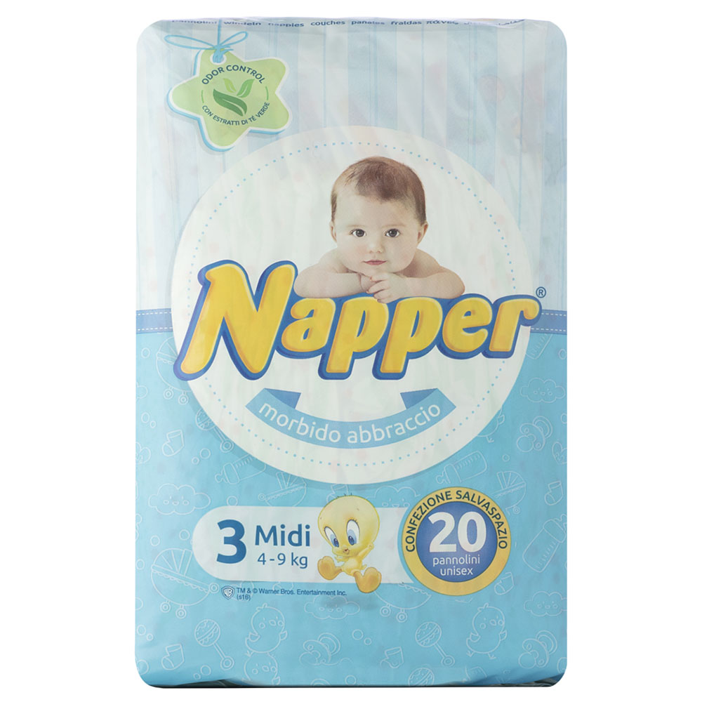 Napper - Diapers Soft Hug Parmon From 4Kg-9Kg - 20 Diapers