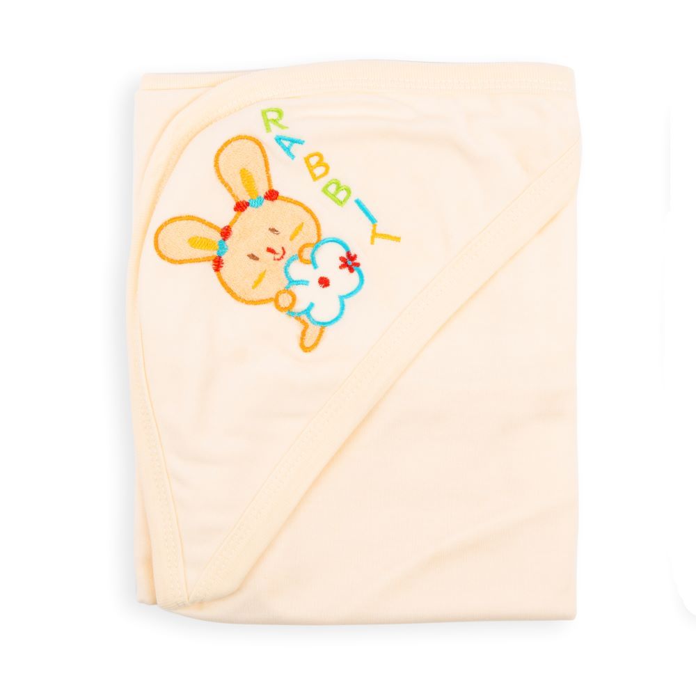 Night Angel - Baby Hooded Blanket, Cream 12