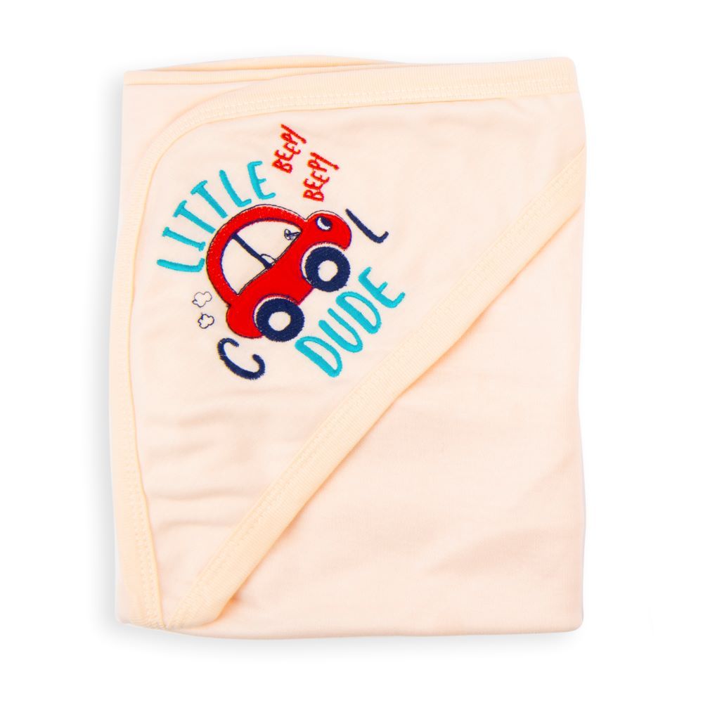 Night Angel - Baby Hooded Blanket, Cream 4