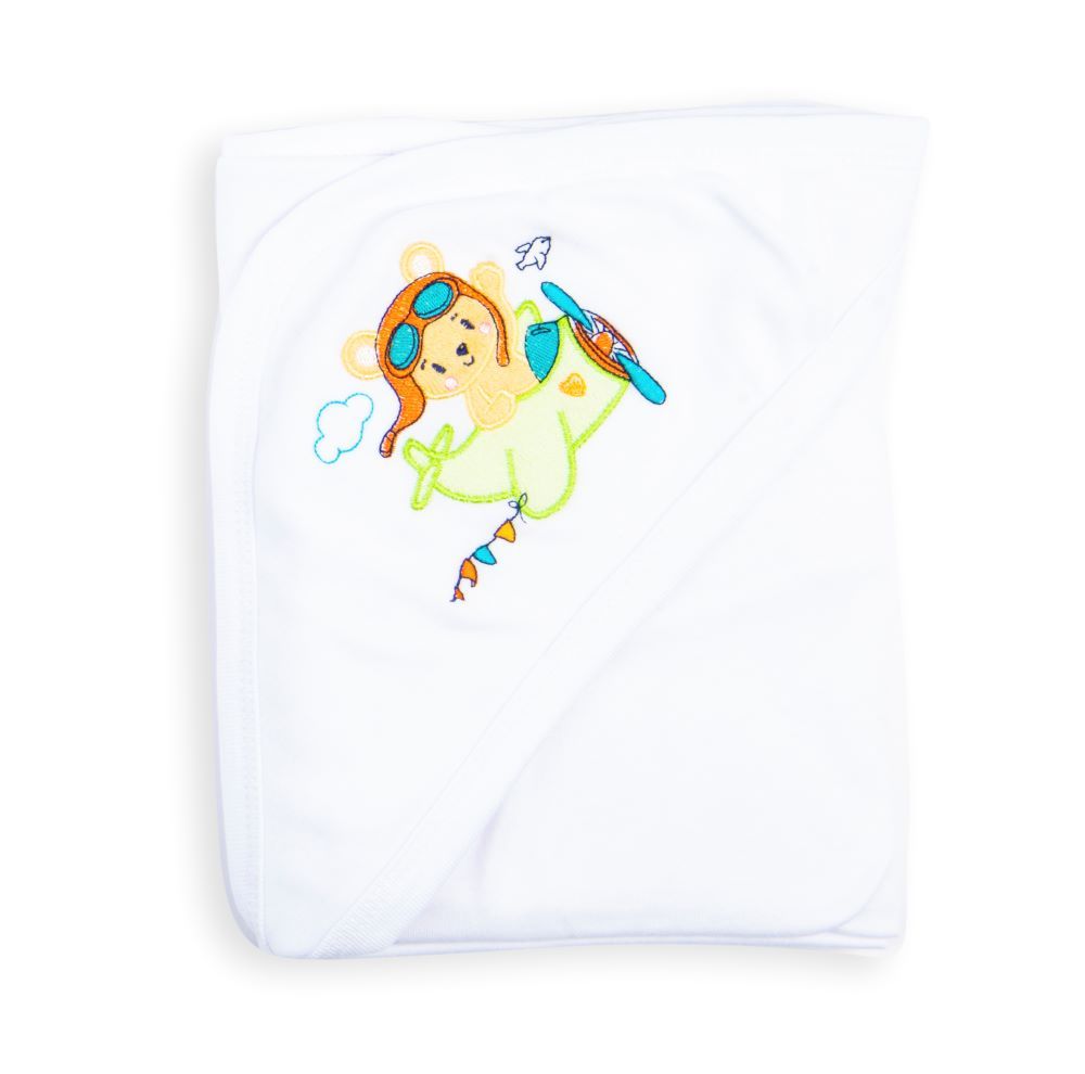 Night Angel - Baby Hooded Blanket, White 3