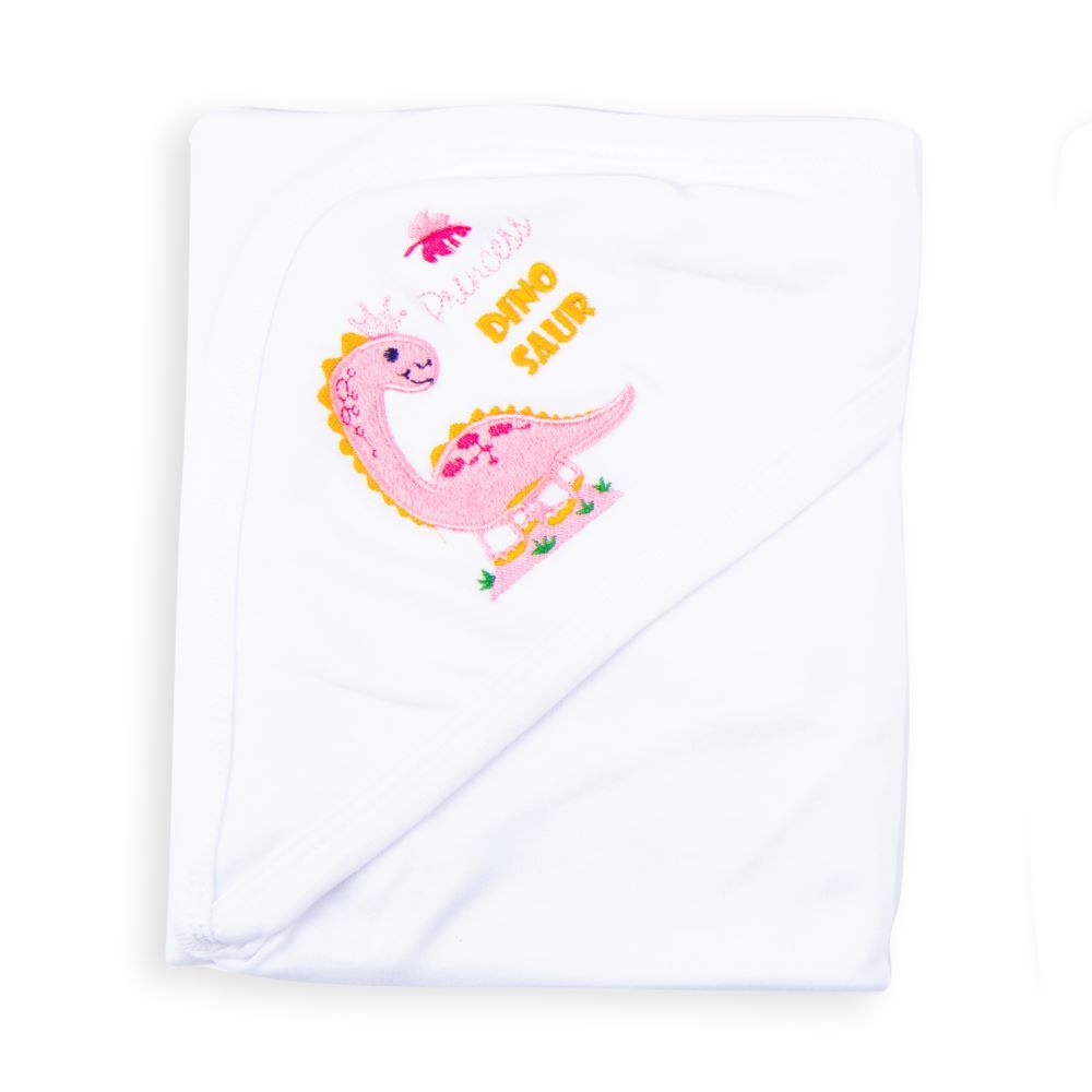 Night Angel - Baby Hooded Blanket, White 9
