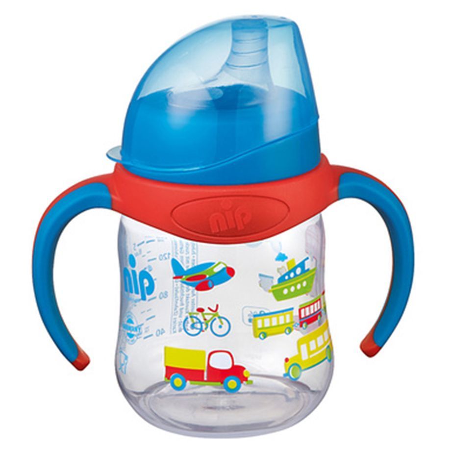 Nip Wide neck Bottle Silicon 150ml Blue Vehicle