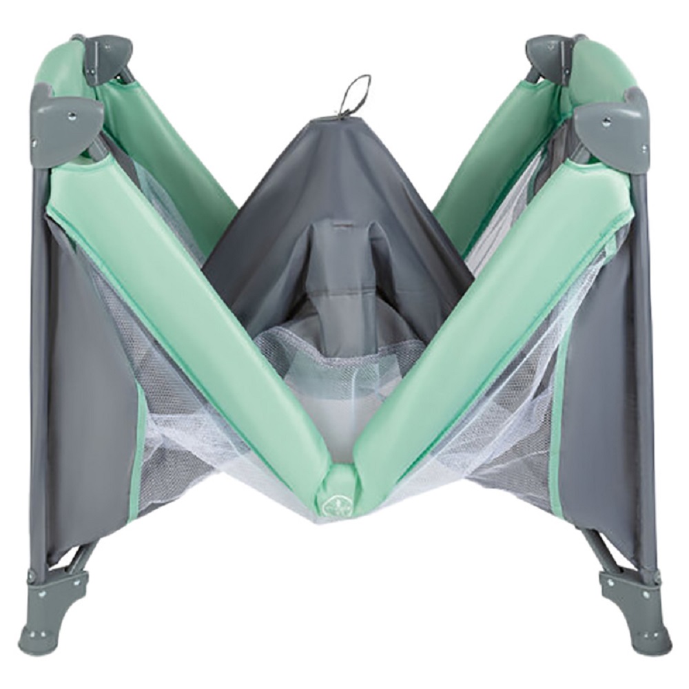 Bumble & Bird - 2 In 1 Travel Cot & Foldable Playpen - Green