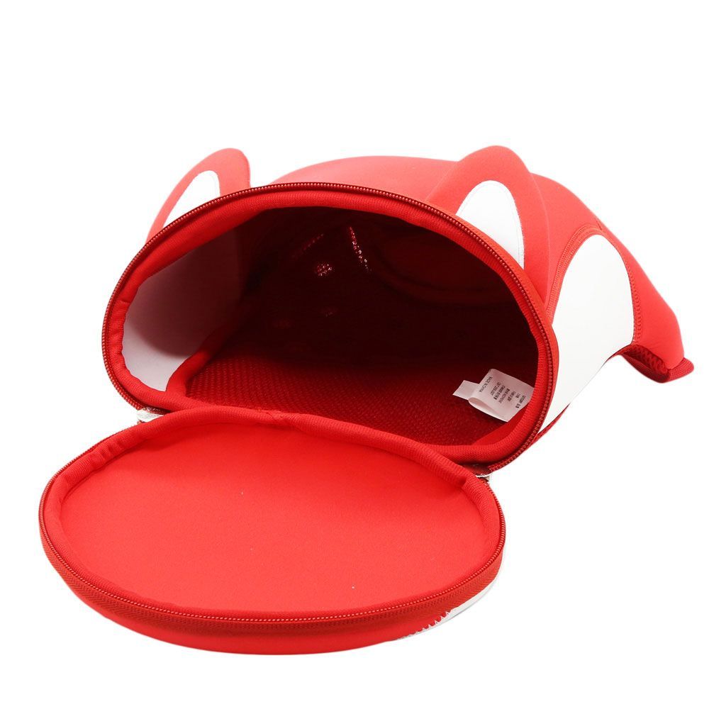 Nohoo - Jungle 3D Anti Lost Red School Backpack - Fox