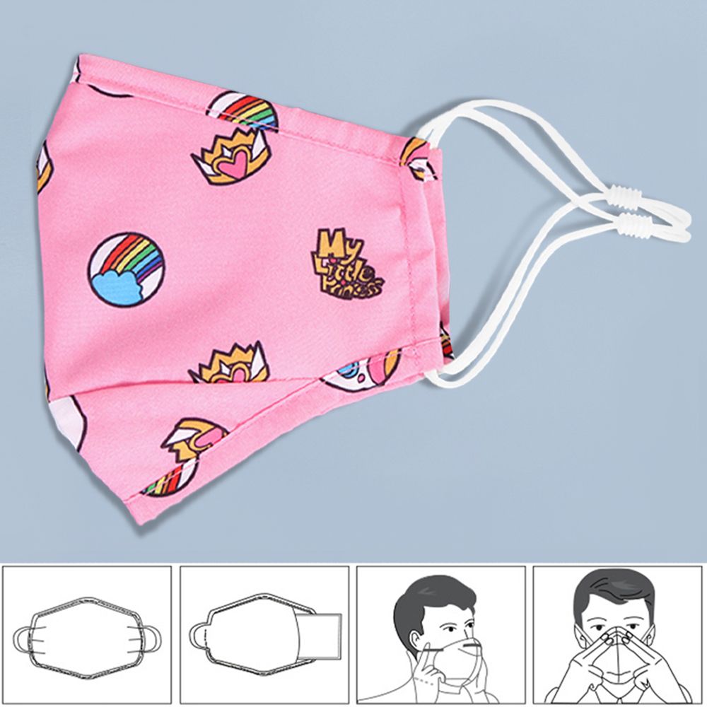 Nohoo - Kids Re-Usable Face Mask - Unicorn - Pink