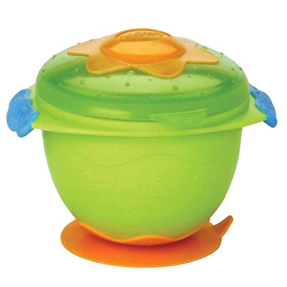 Nuby - Bowl With Suction Ring 2 Pc Green