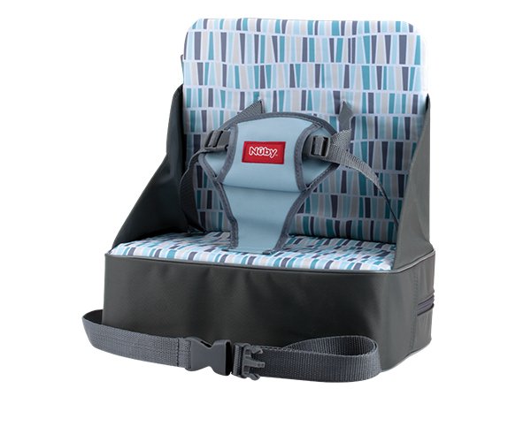 Nuby - Easy Go Safety Lightweight High Chair Booster Seat - Grey