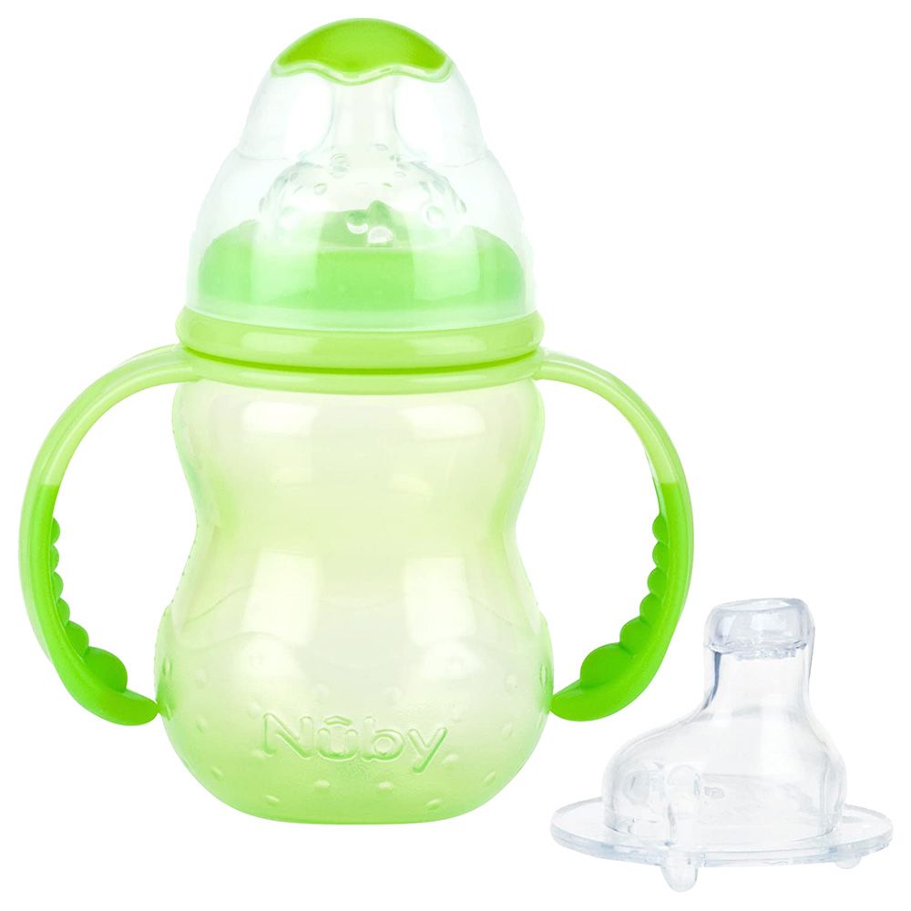 Nuby - Training bottle With Wide Neck 240ml - Green