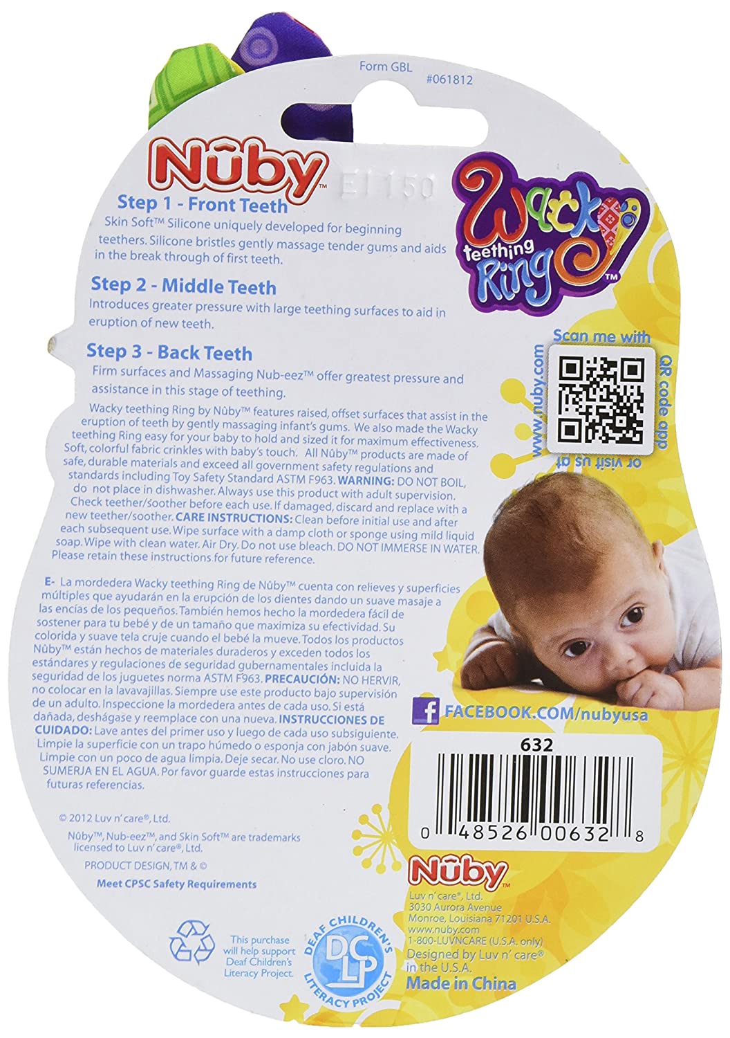 Nuby Wacky Teething Ring Multicolor Babystore.ae