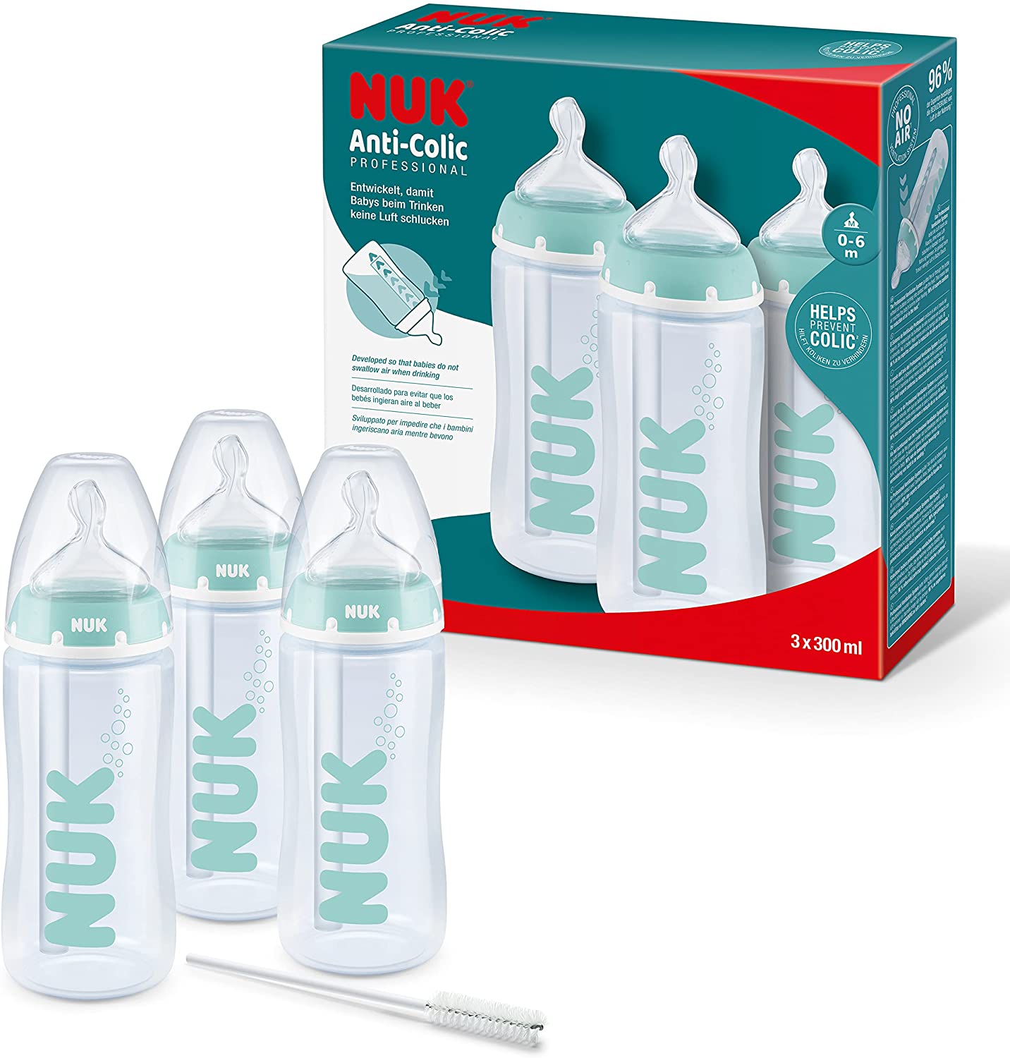 NUK - Anti-Colic Professional PP Bottle Set 300 ml