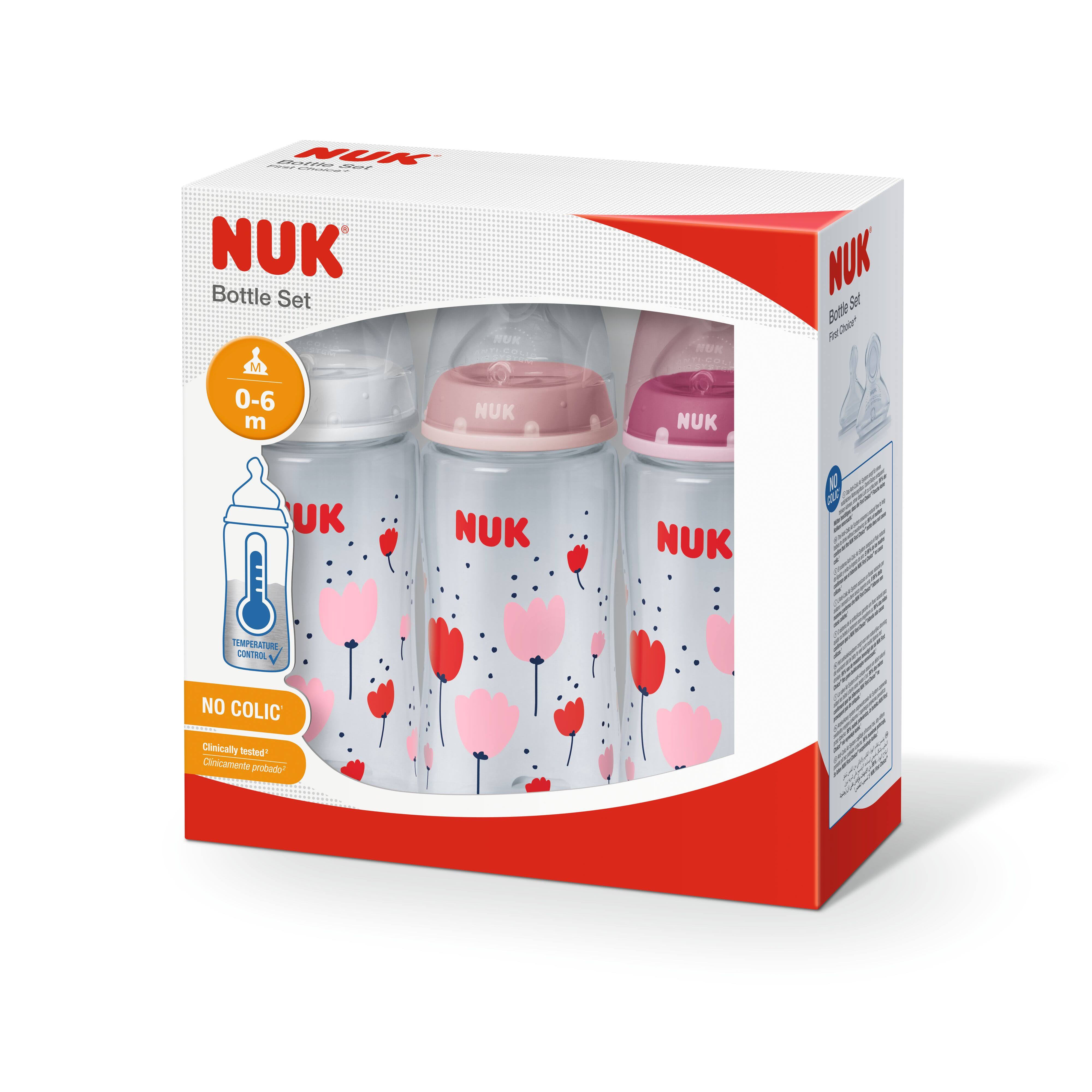 NUK - FC Bottle set Silicone Teat Orthodontic Anti-Colic Girl