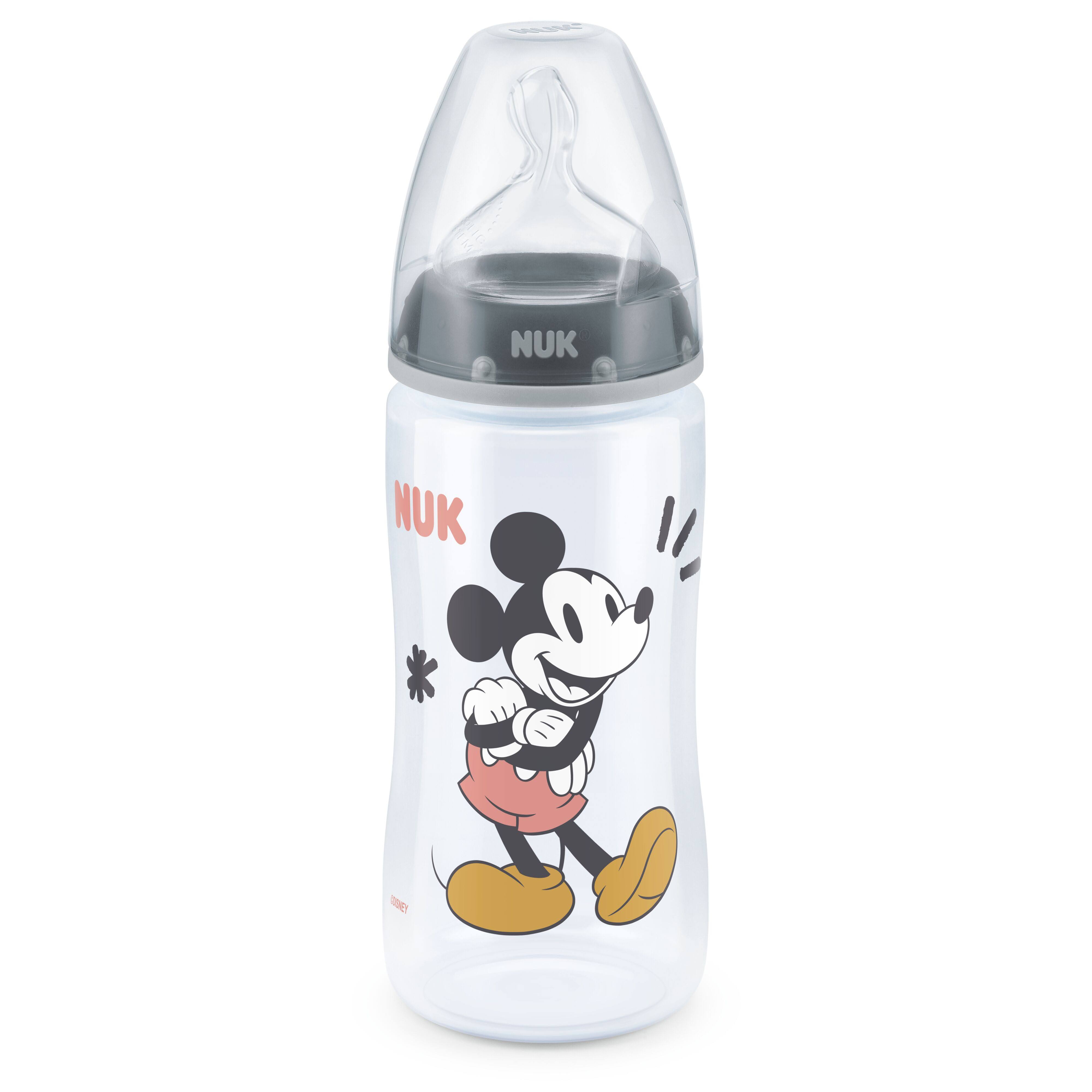Nuk - First Choice Temperature Control Plus Mickey Mouse Baby Bottle 300Ml