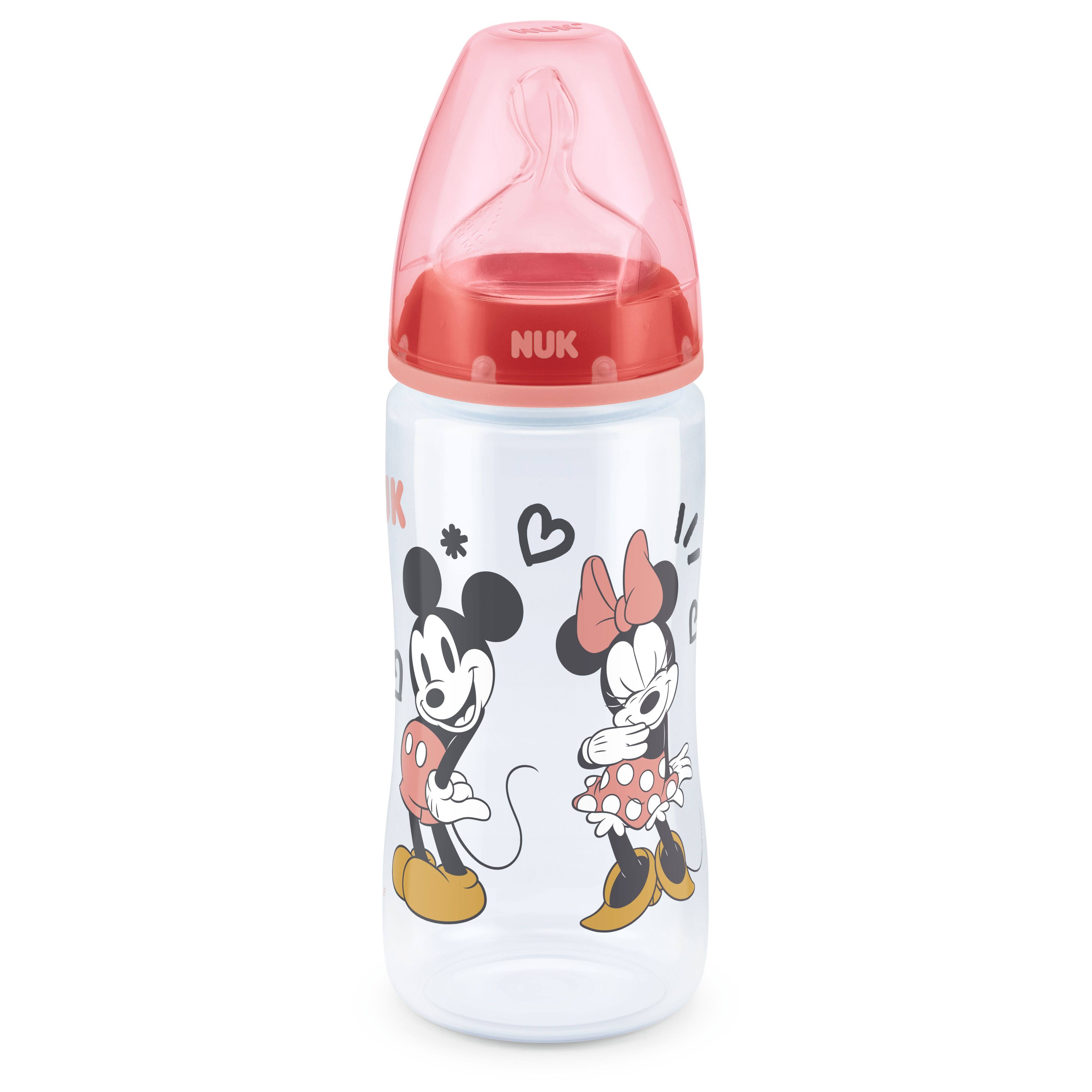 Nuk - First Choice Temperature Control Plus Mickey Mouse Baby Bottle 300Ml