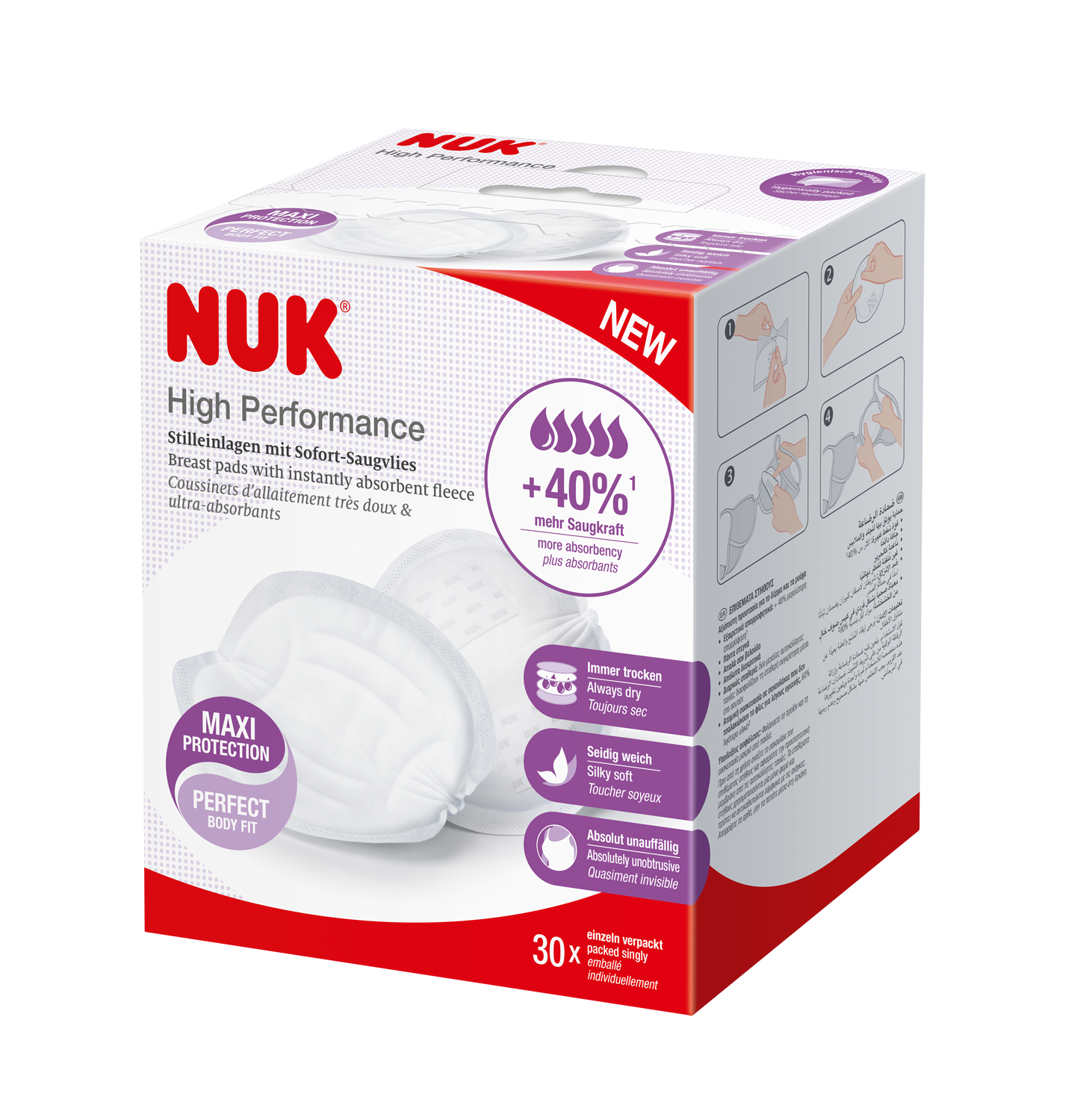 NUK - High Performance Breast Pads 30's
