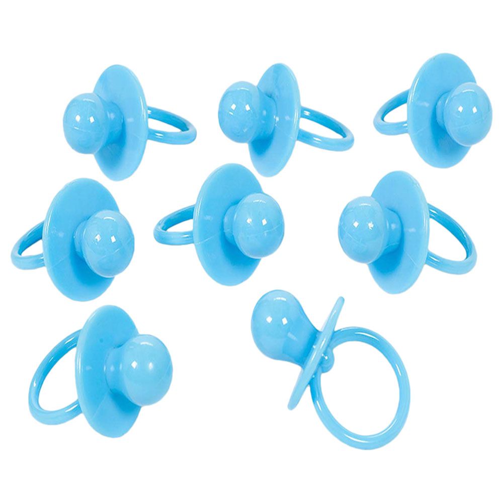 My Party Centre - Baby Shower Large Blue Pacifier Favors 8pcs