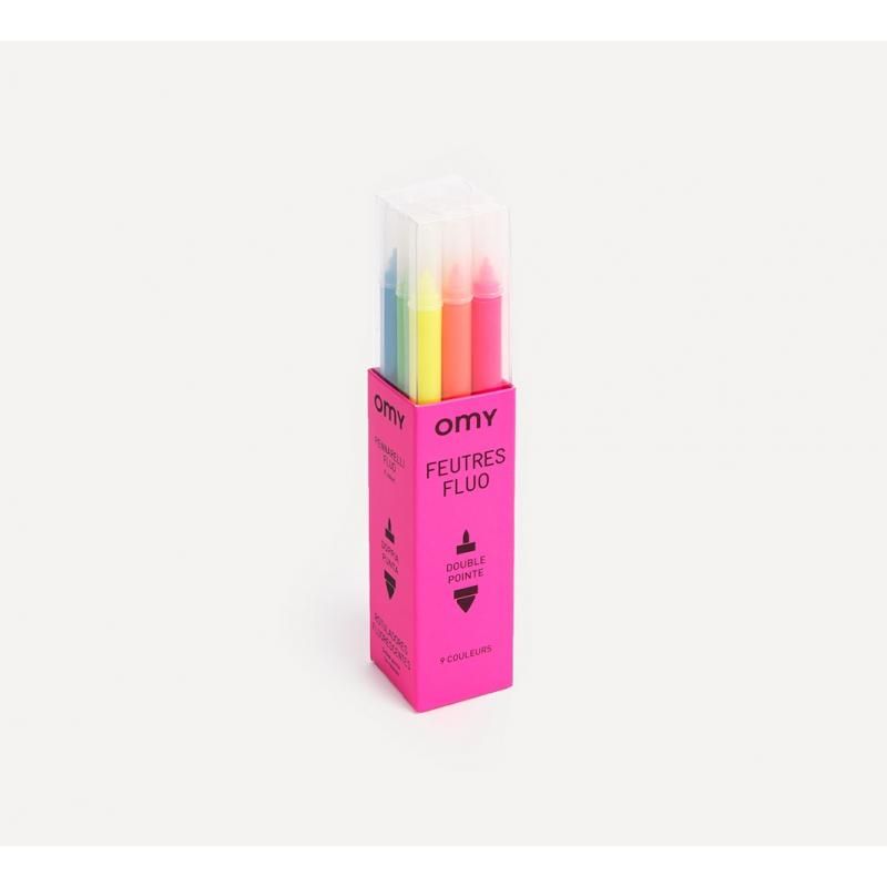 OMY Felt Pens Neon - Box of 9