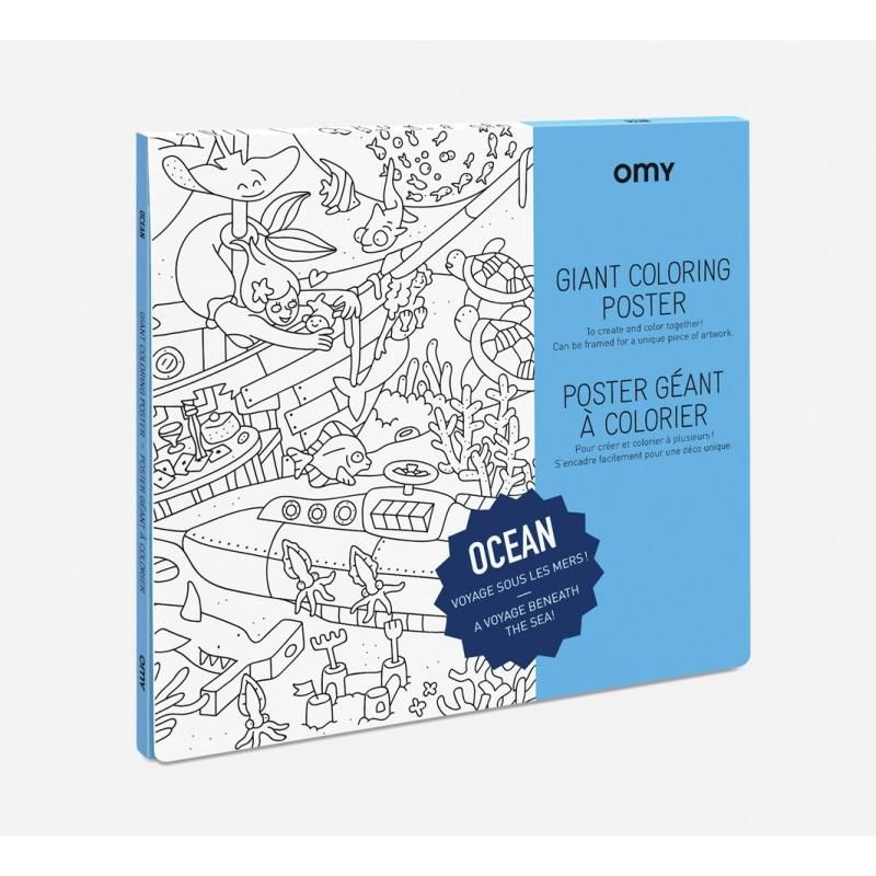 OMY Ocean Giant Coloring Poster