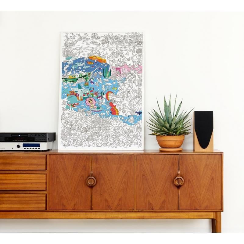 OMY Ocean Giant Coloring Poster