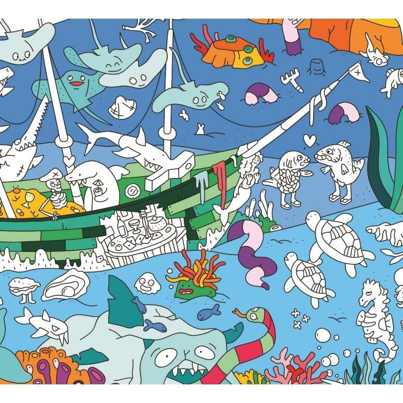 OMY Ocean Giant Coloring Poster